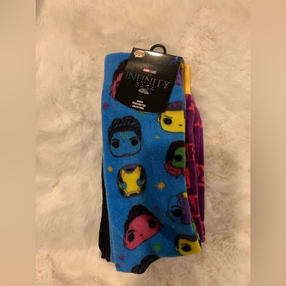 Funko Pop Marvel Studios The Infinity Saga sock set of 3- mens socks